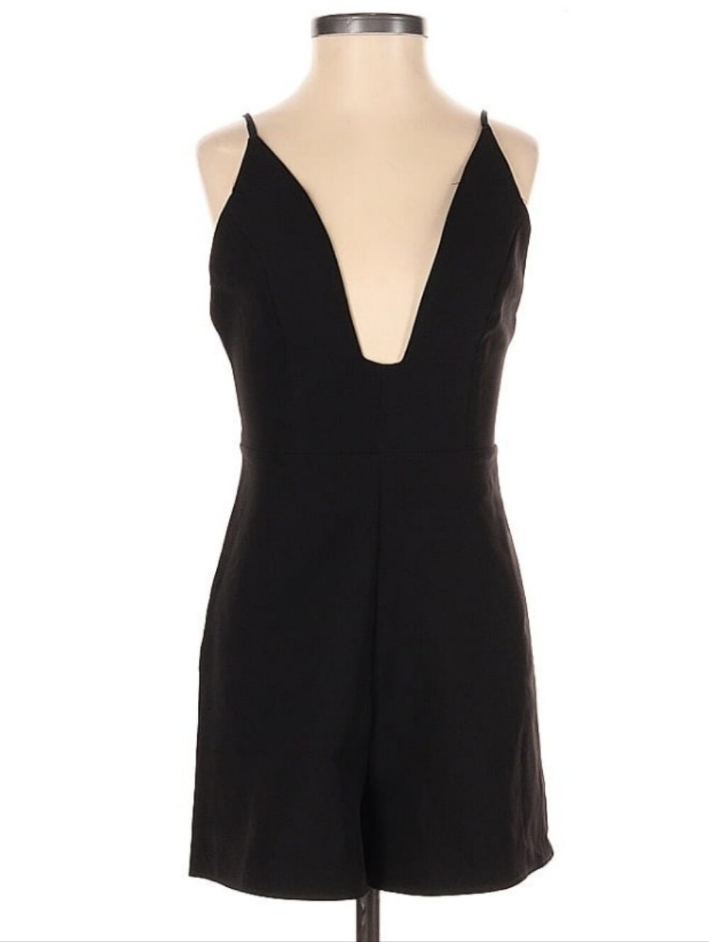 ASOS Black Plunge Romper Women's Size 0